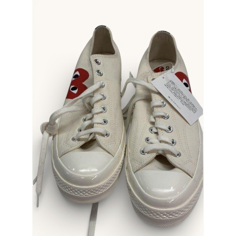 Comme des Garcons PLAY Converse Chuck 70 Low Mens 12 Heart Sneakers NWT